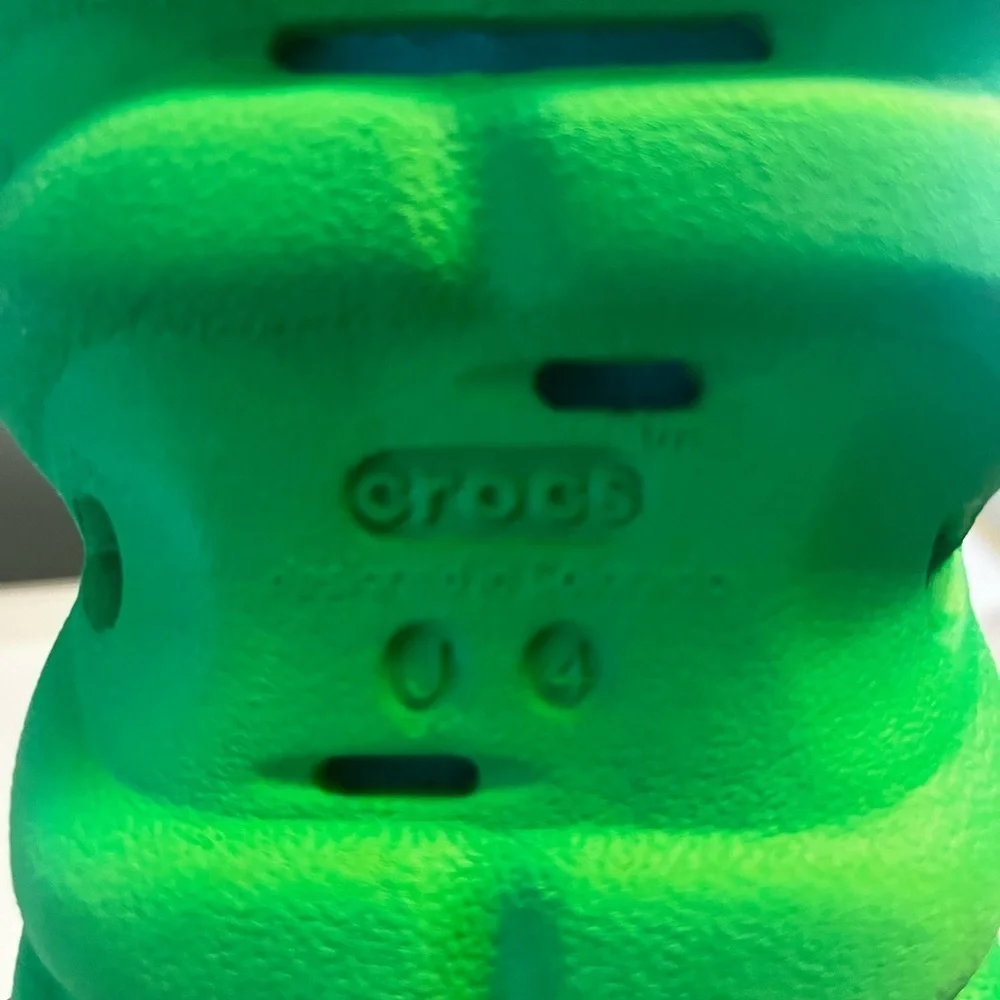 Crocs x Extra Butter x The Jetsons Echo Clog in 'Orbit City' green.